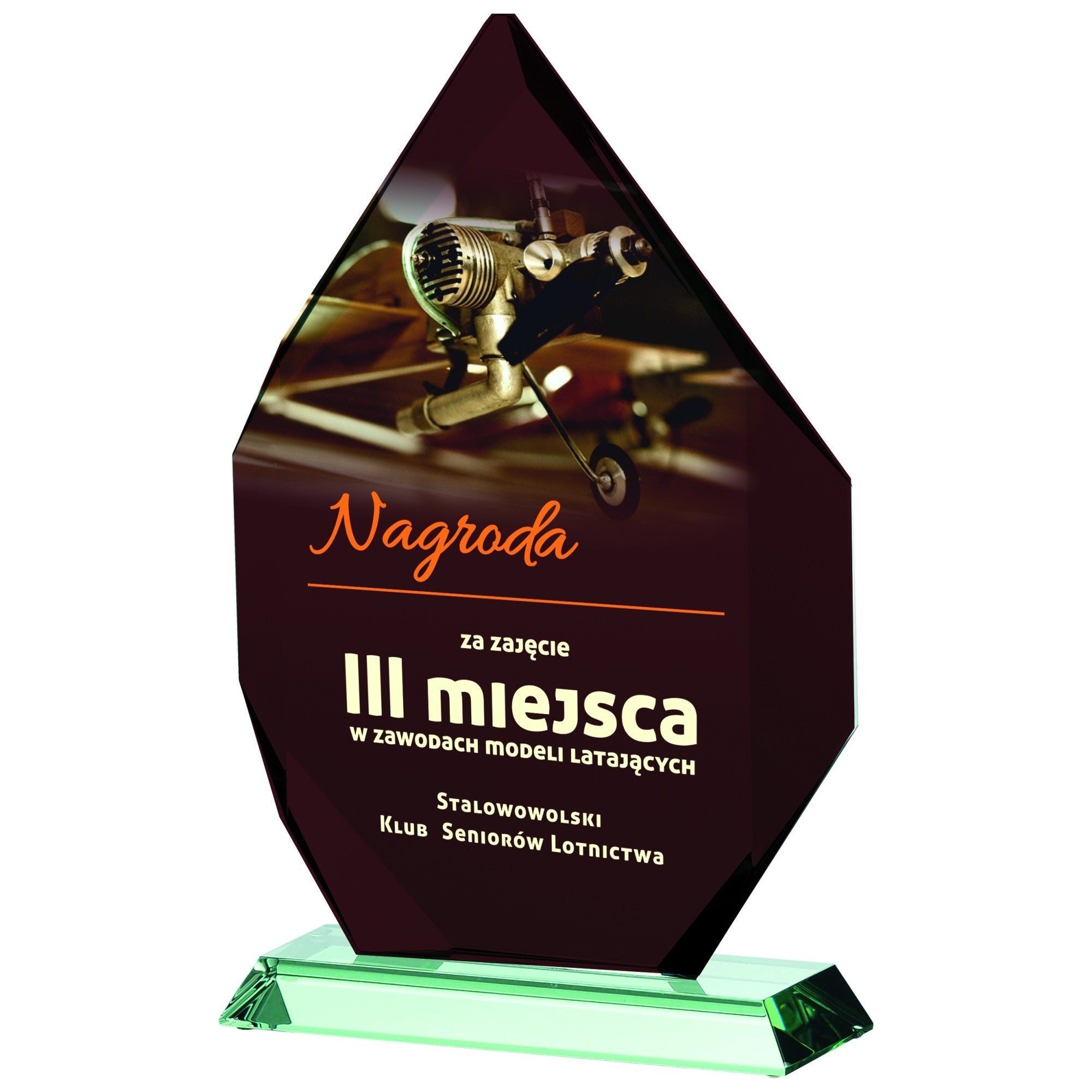 Trophée Verre Colonne : Gravure 3D Haute Précision - TSLASER 3D