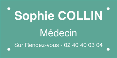 PLEXI INCOLORE AVEC VYNIL CONTRECOLLÉ À L'ARRIÈRE 25x10 CM