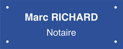 ALU COULEUR GRAVÉ 25x10 CM