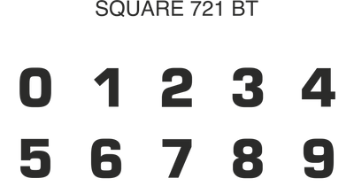 CHIFFRE DÉCOUPÉ ALU HAUTEUR 10 CM