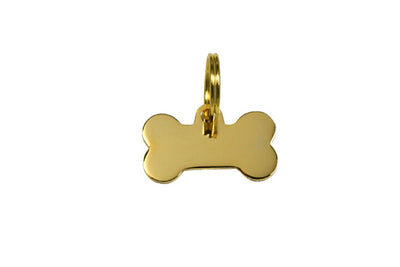 Médaille Os Dorée 26X14mm + bélière 07D