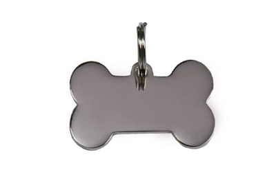 Médaille Os Argentée 36X25mm + bélière 08A