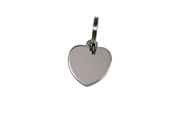 Médaille Cœur Argentée 18X22mm + bélière 11A