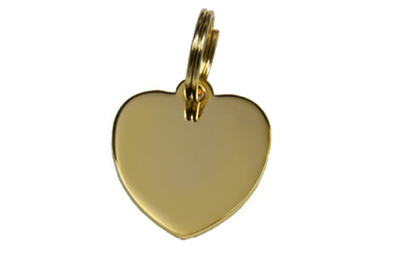 Médaille Cœur Dorée 23X26mm + bélière 12D