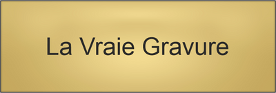 PLAQUETTE GRAVEE 100x50 mm
