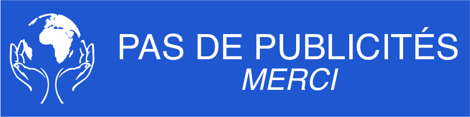PLAQUETTE PAS DE PUBLICITES AVEC LOGO