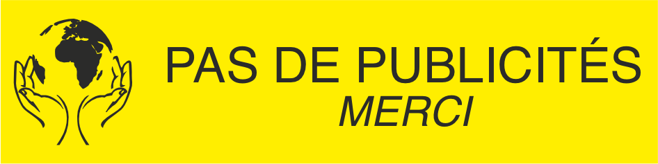 PLAQUETTE PAS DE PUBLICITES AVEC LOGO