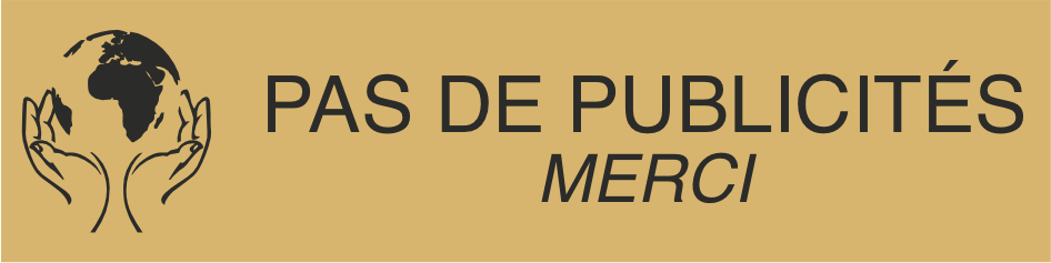 PLAQUETTE PAS DE PUBLICITES AVEC LOGO