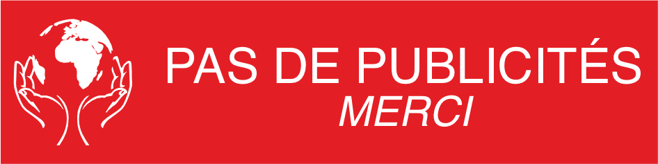 PLAQUETTE PAS DE PUBLICITES AVEC LOGO