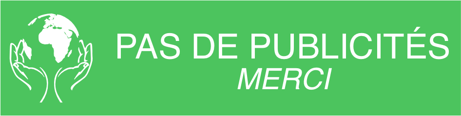 PLAQUETTE PAS DE PUBLICITES AVEC LOGO