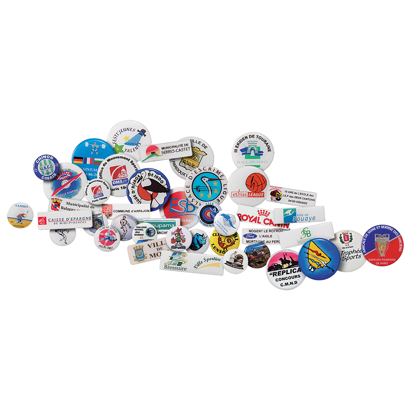 PASTILLE EPOXY PERSONNALISE 25 mm - Paquet de 50 pièces identiques