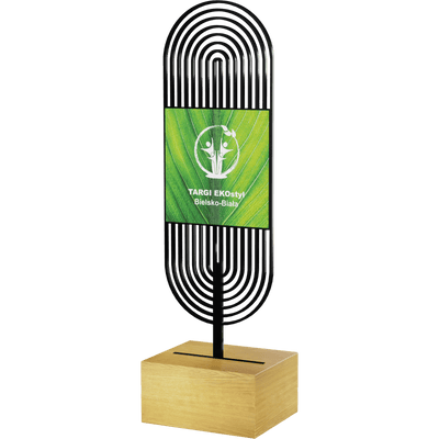 TROPHÉE SUR MESURE EN BOIS - MÉTAL