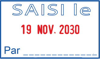 TAMPON TRODAT 4750L3 - Saisi le