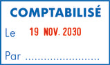 TAMPON TRODAT 5460 - COMPTABILISÉ LE/PAR