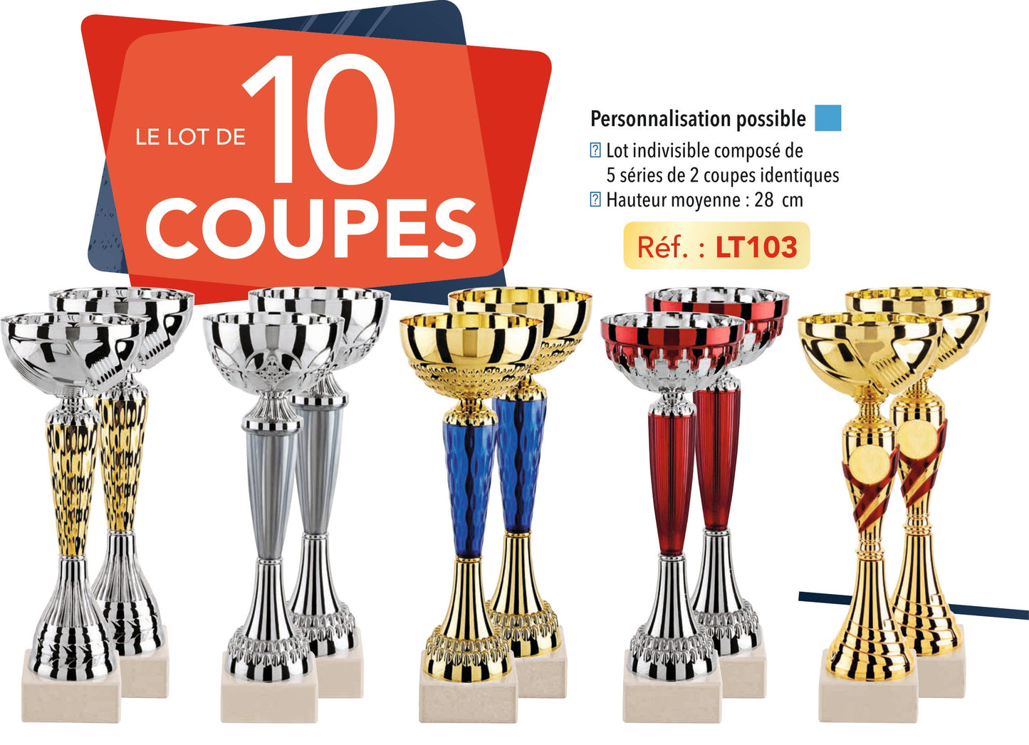 LOT DE COUPES LT103
