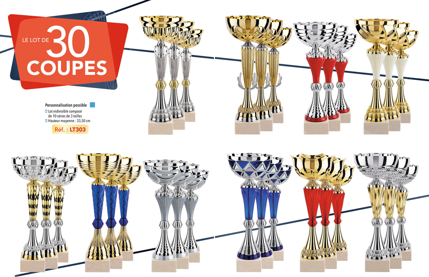 LOT DE COUPES LT303