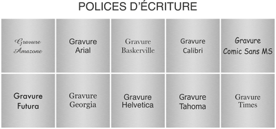 ALU BROSSÉ GRAVÉ 30x5 CM