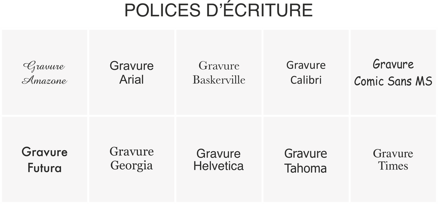 PLEXI TRANSPARENT GRAVÉ 25x15 CM