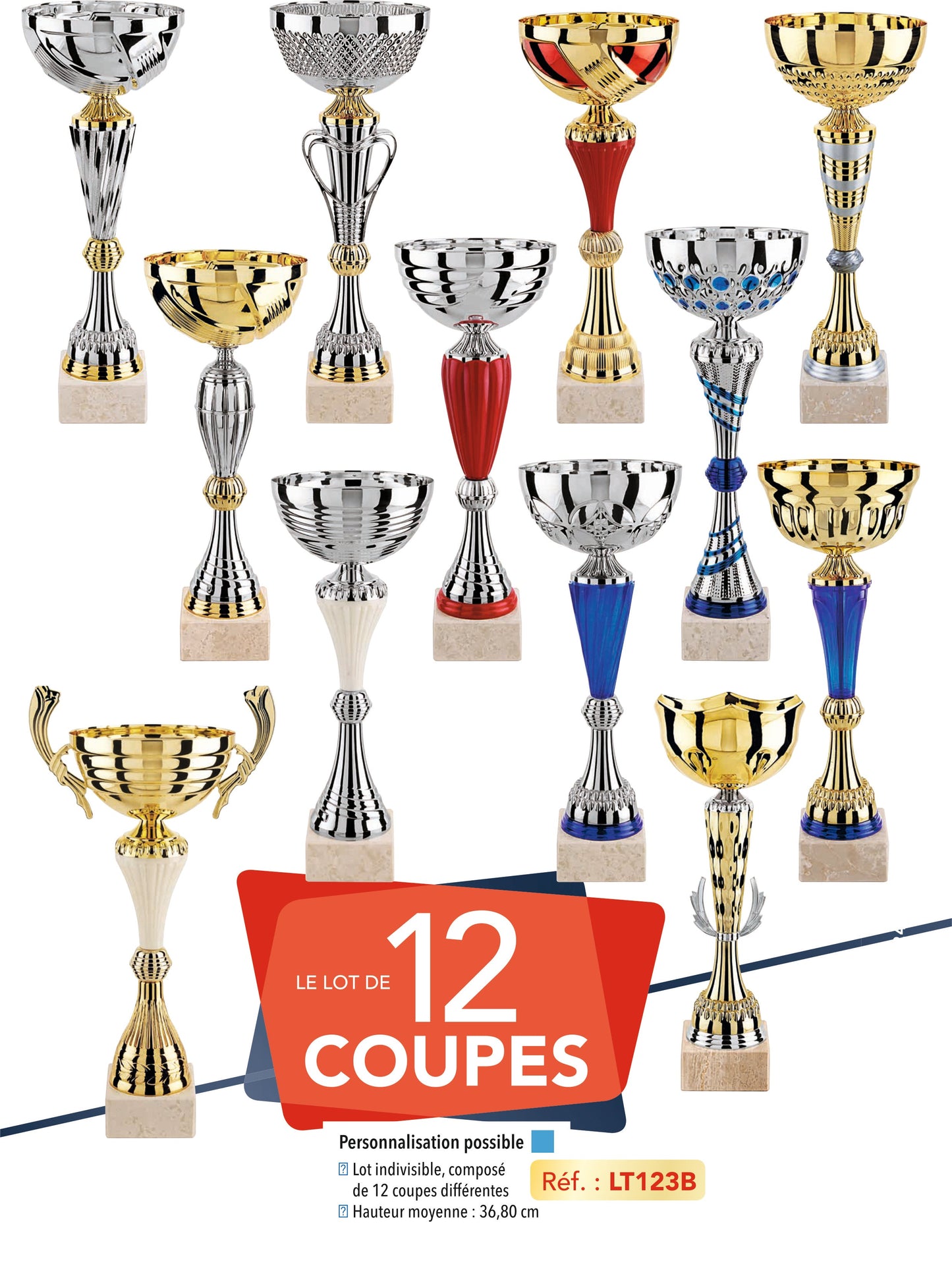 LOT DE COUPES LT123B