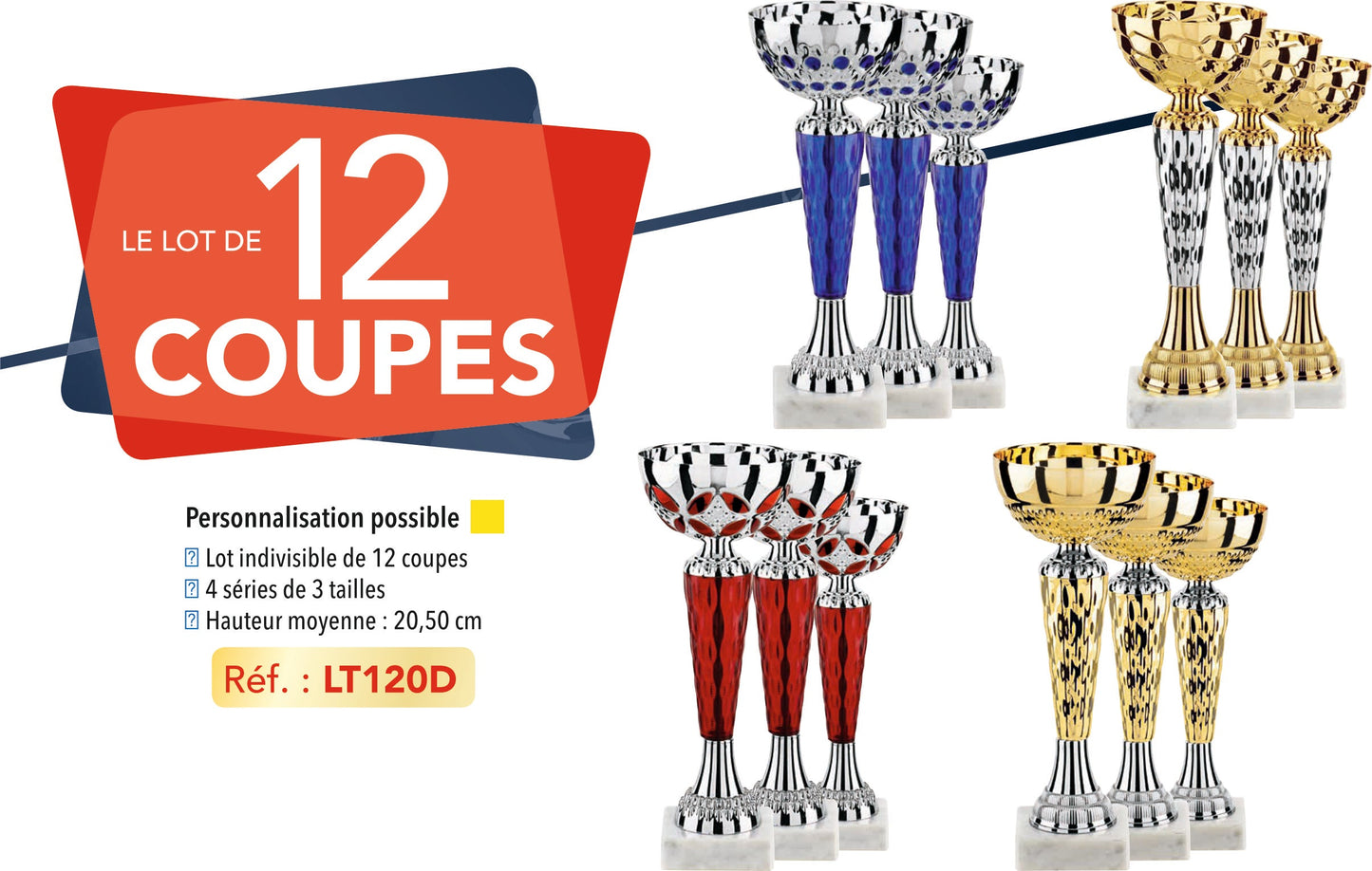 LOT DE COUPES LT120D